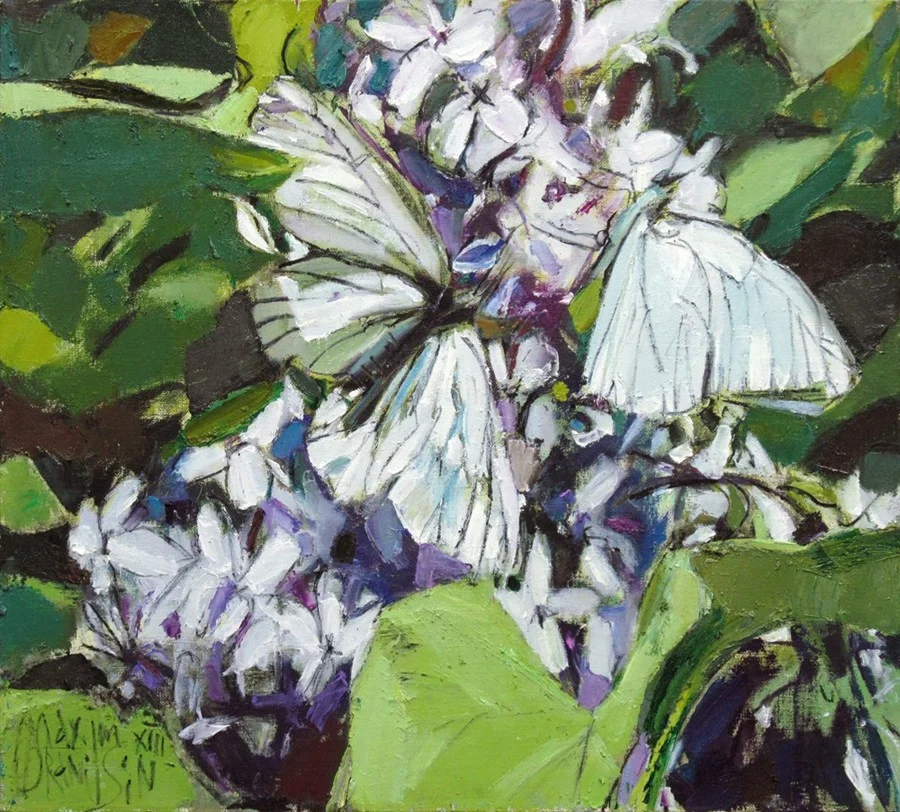 Большие боярышницы. Х/м, 90х100, 2013.